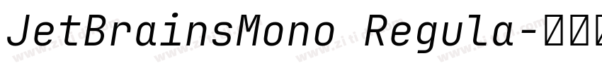 JetBrainsMono Regula字体转换